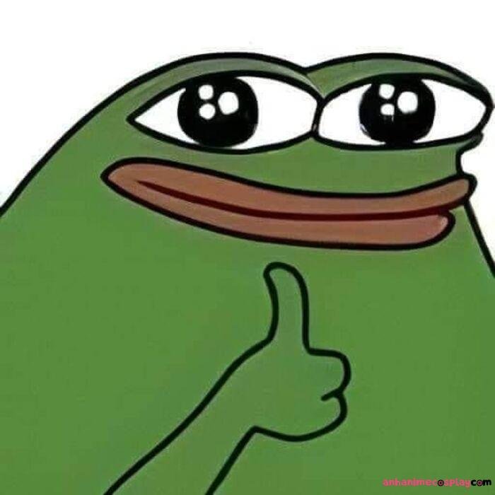 hình ảnh meme ếch xanh bựa cute